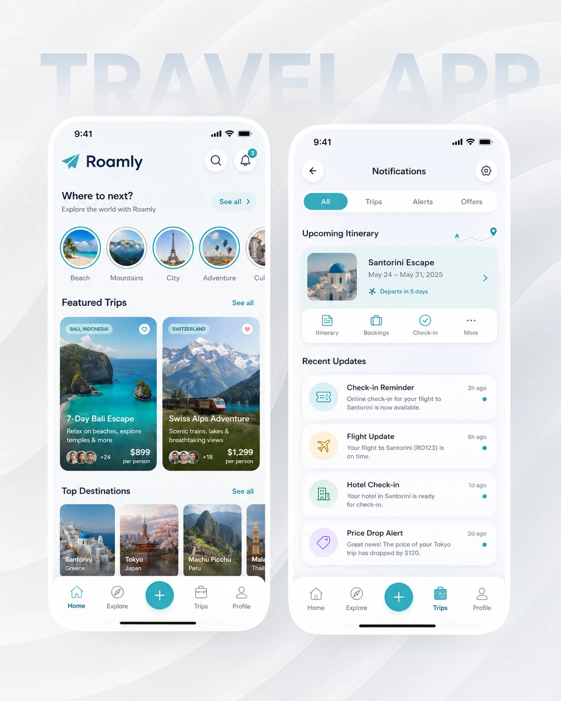 Roamly Travel Planning App