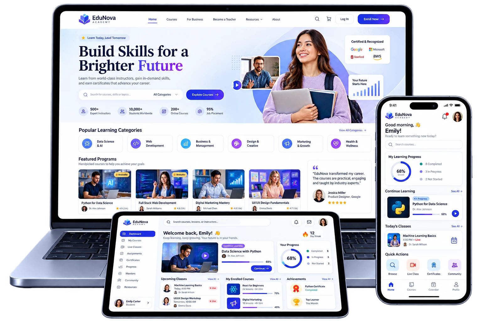 EduNova Online Learning Platform