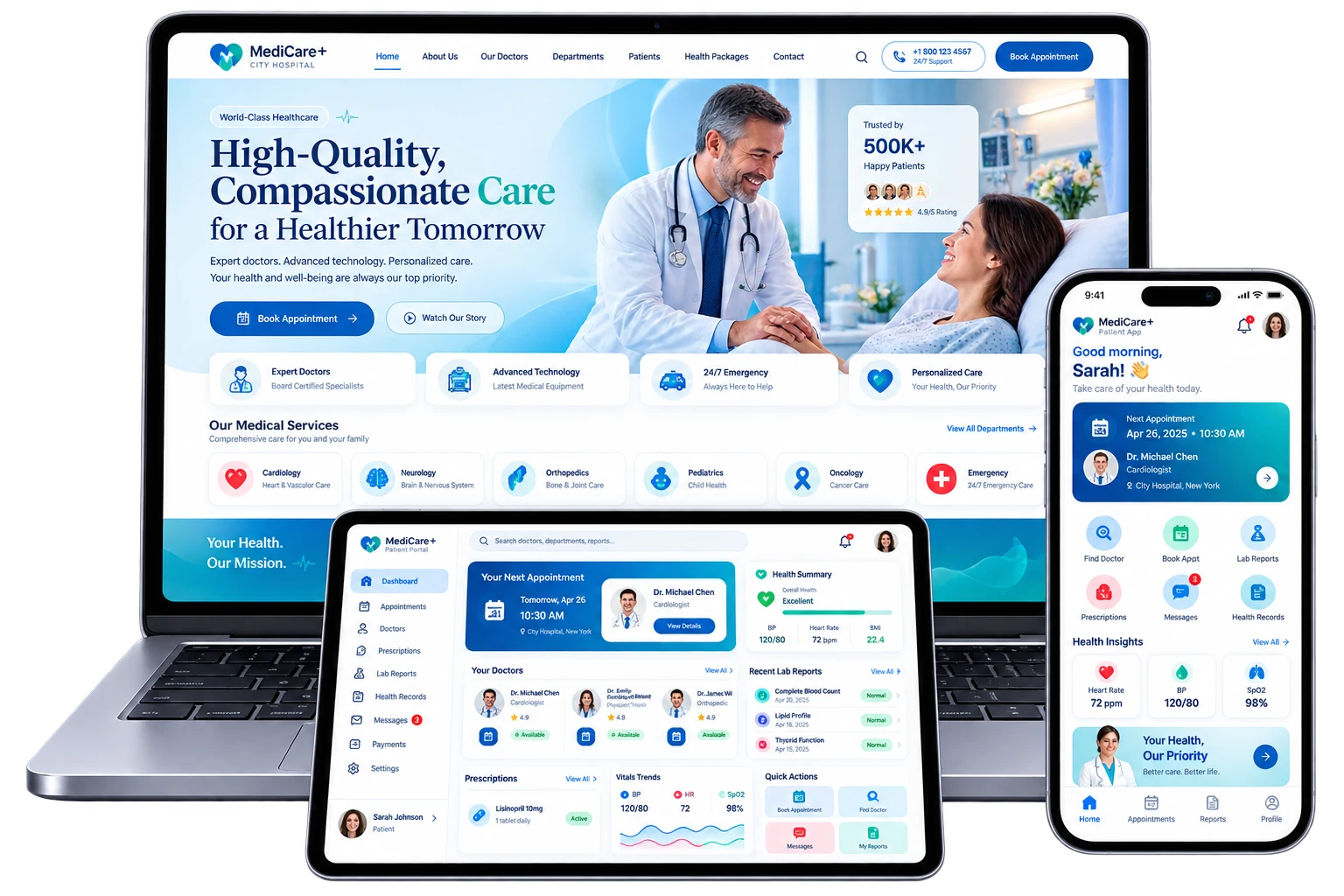 MediCare+ Hospital Platform