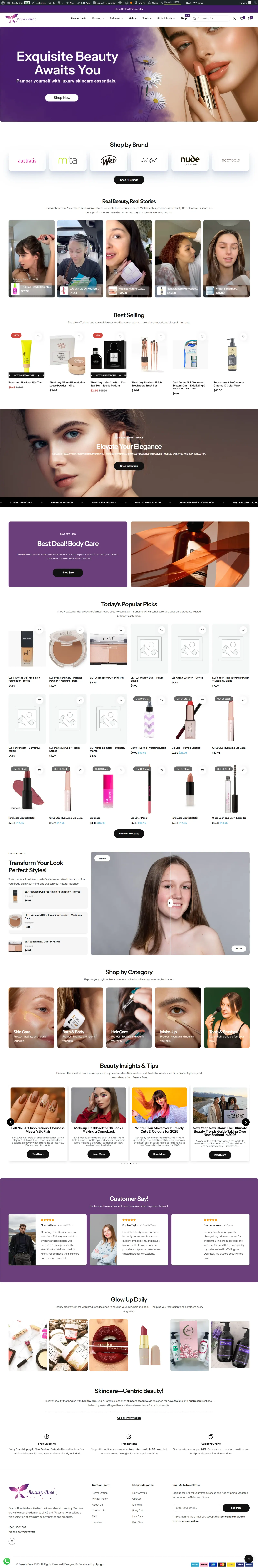 Beauty Bree Homepage