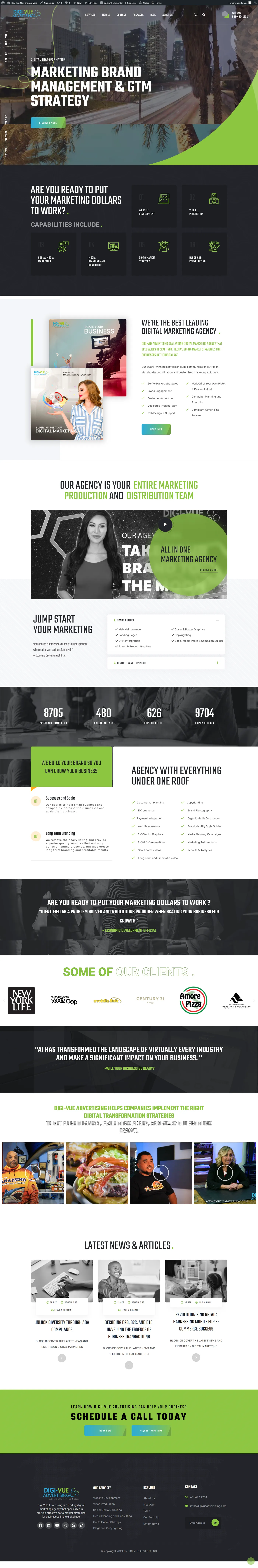 New DigiVue Digital Advertising Website