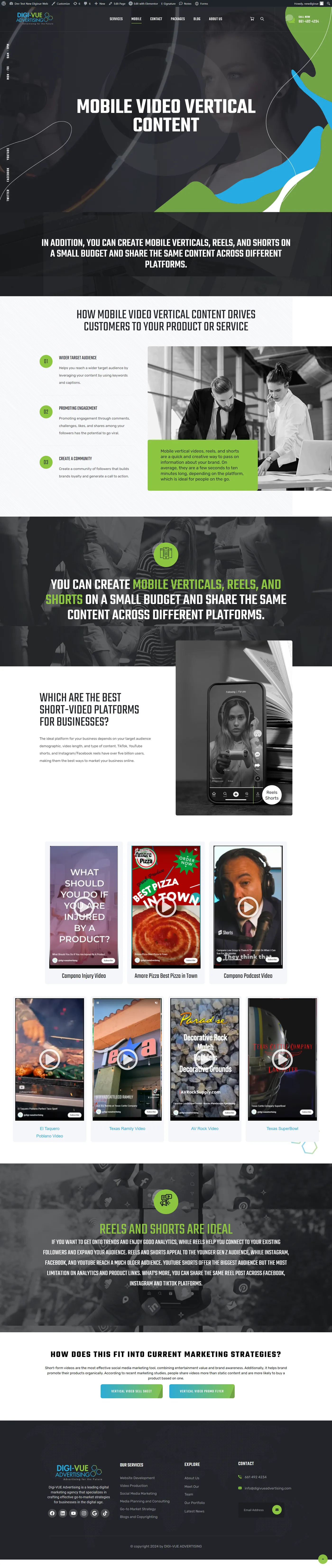 New DigiVue Digital Advertising Website Screencapture Newdigivue Devdigivue Mobile Video Vertical Content 2024 06 11 22 49 21