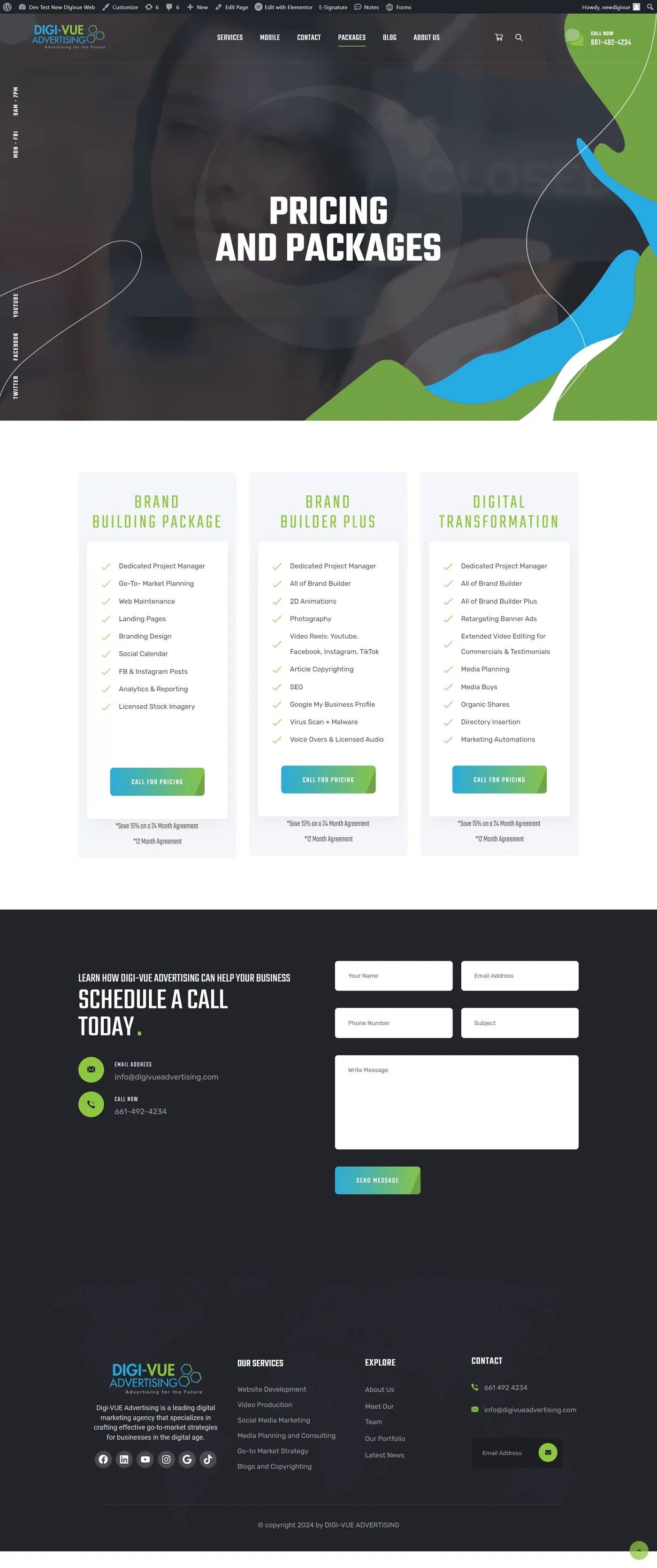 New DigiVue Digital Advertising Website Screencapture Newdigivue Devdigivue Packages 2024 06 11 22 50 57