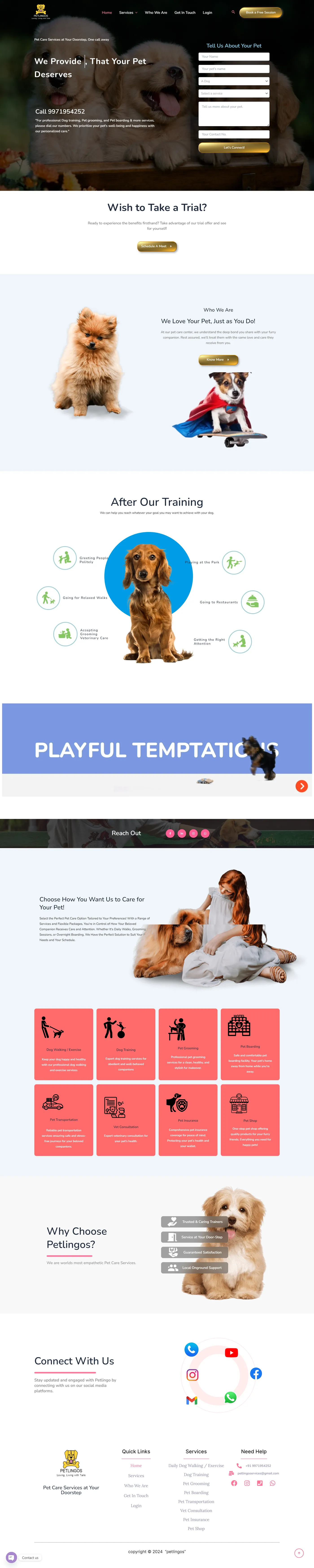 Petlingos Pet Care Platform