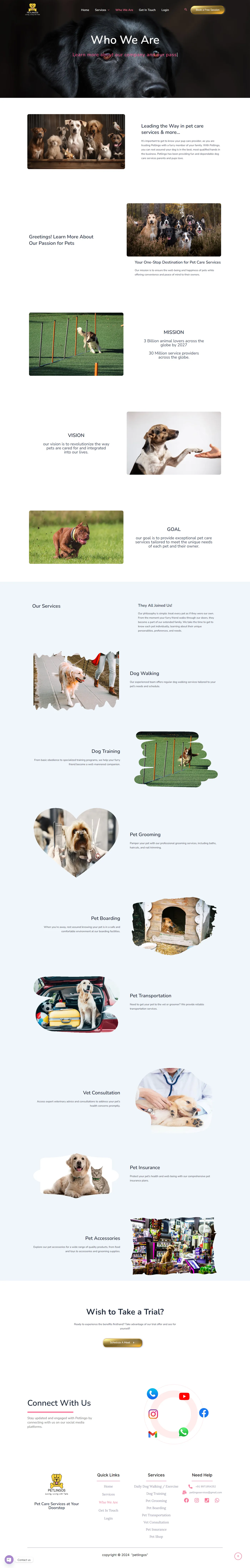 Petlingos Pet Care Platform Screencapture Petlingos About Us 2024 05 15 21 47 43