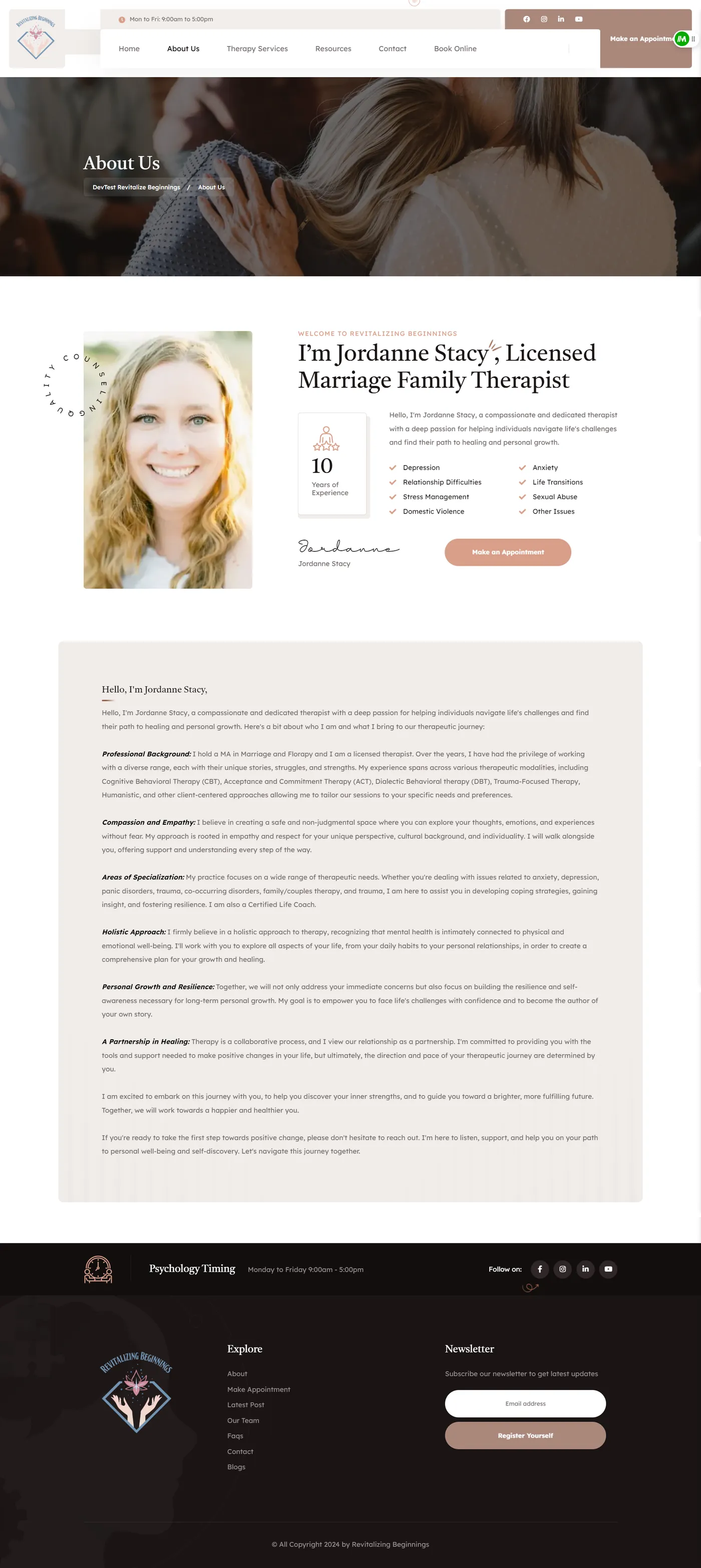 Revitalize Therapy Website Screencapture Revitalize Devdigivue About Us 2024 08 02 18 05 44