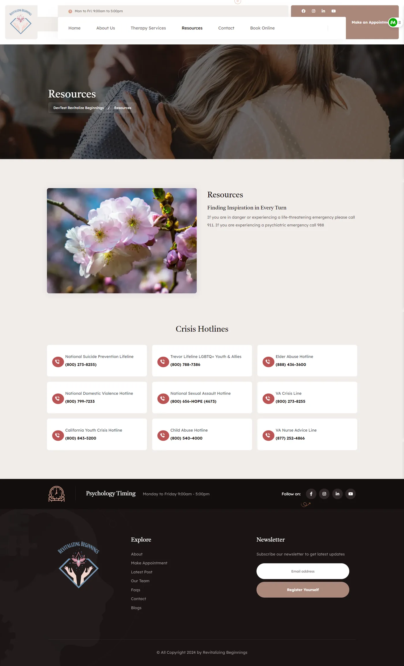 Revitalize Therapy Website Screencapture Revitalize Devdigivue Resources 2024 08 02 18 07 47