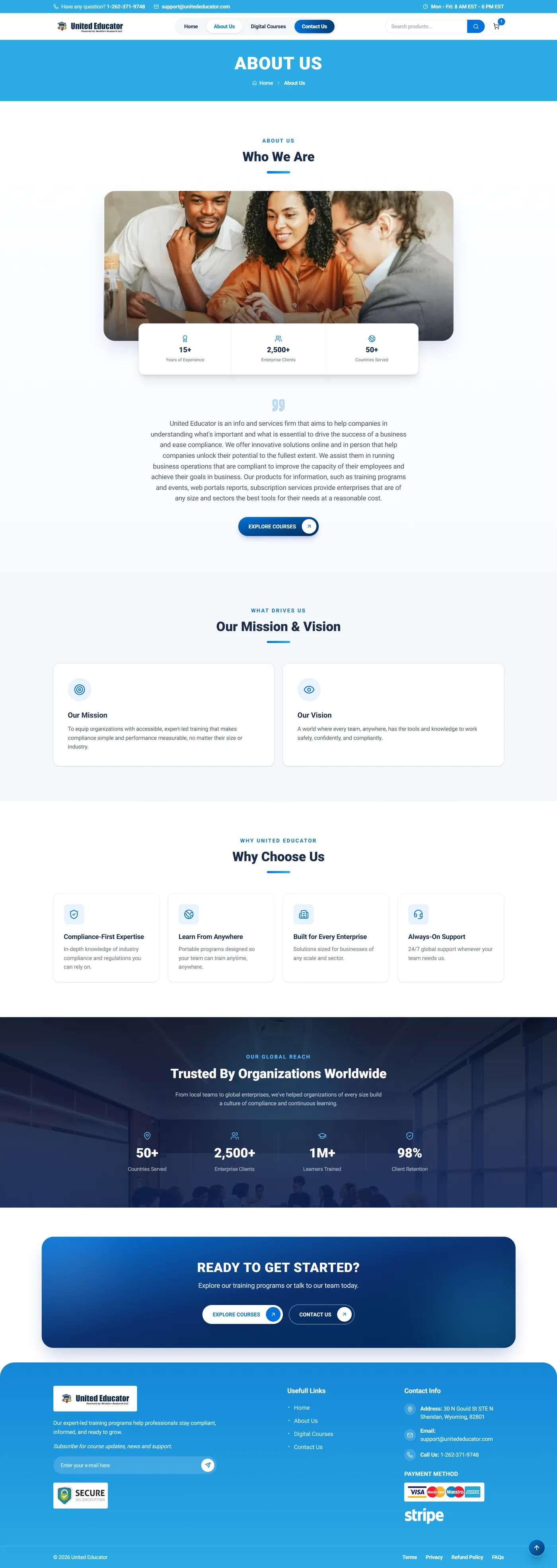 United Educator Learning Platform Screencapture Unitededucator About Us 2026 08 06 21 55 17