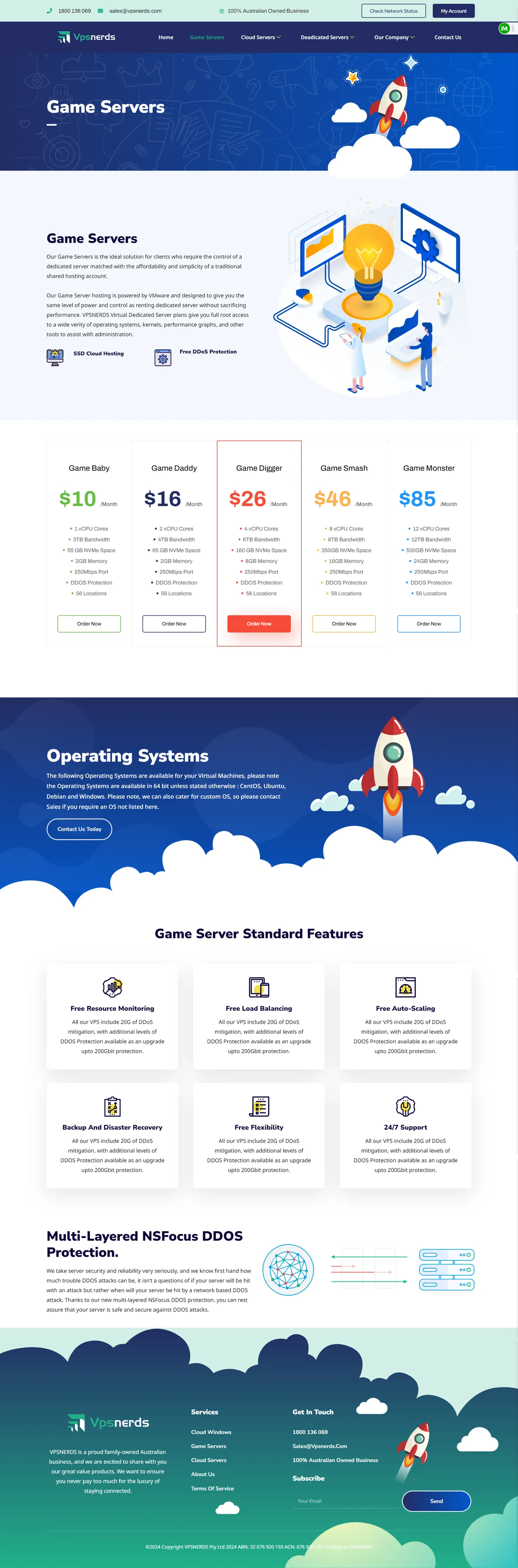 VPS Nerds Hosting Platform Screencapture Vpsnerds Servers Game Servers 2024 06 12 00 01 08
