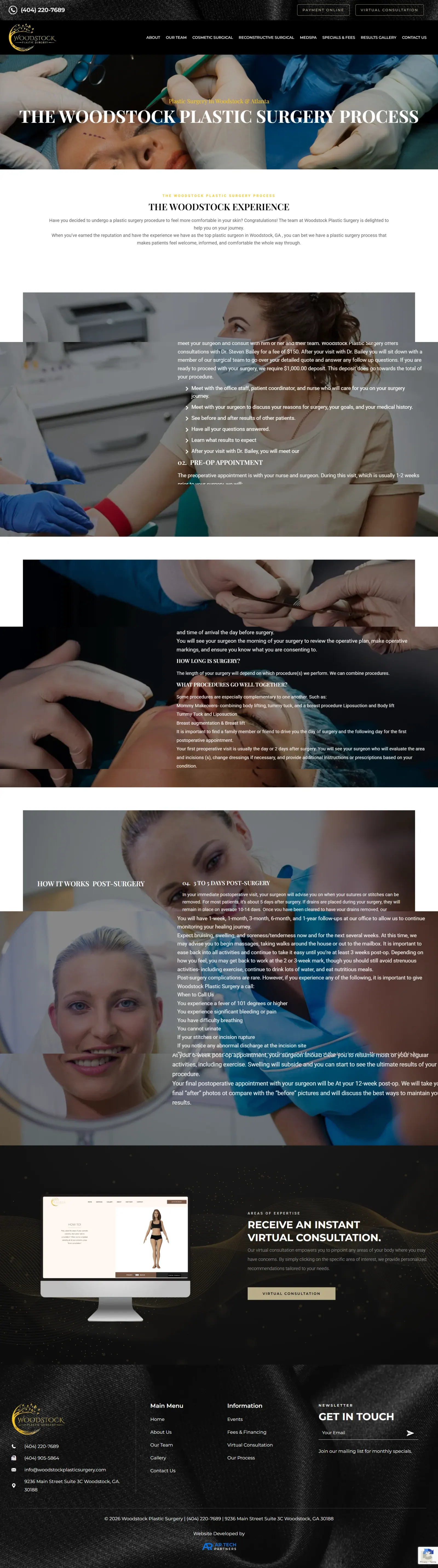 Woodstock Plastic Surgery Process
