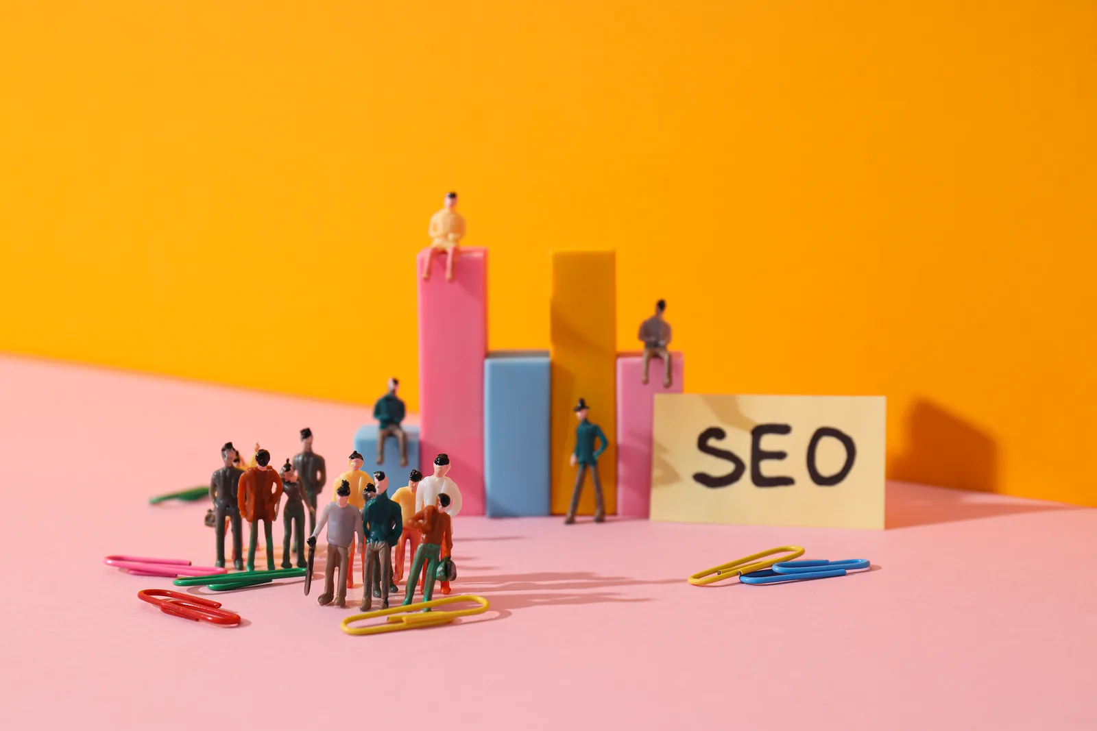 SEO strategy concept showing search ranking growth and organic traffic charts by Solvinex