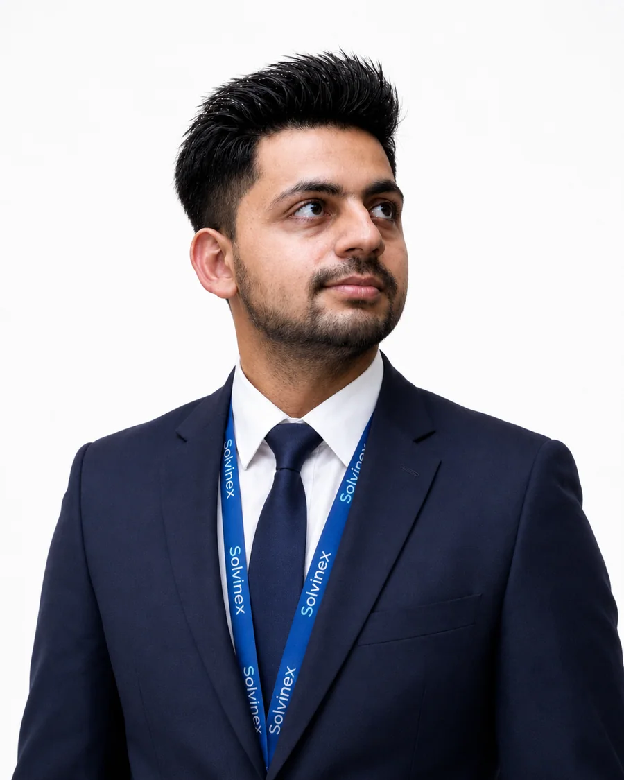 Himanshu Pathk, UI/UX Developer at Solvinex