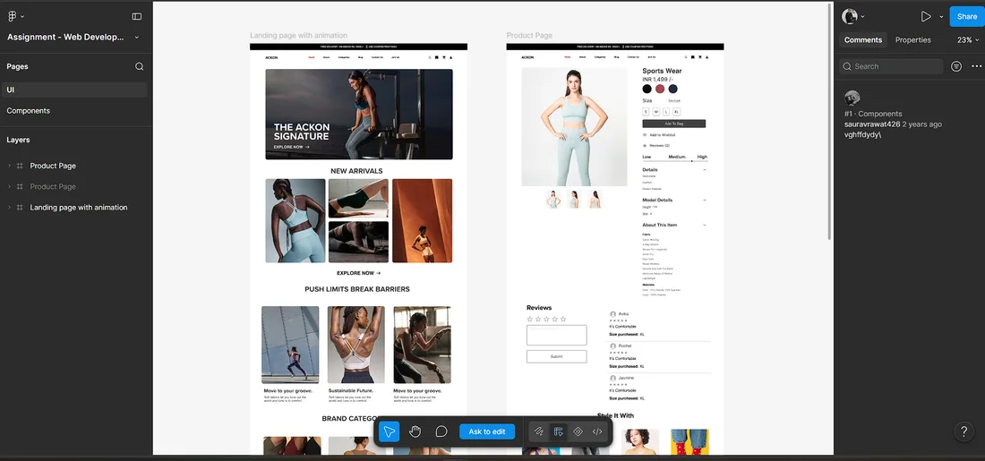 Gym Landing Page